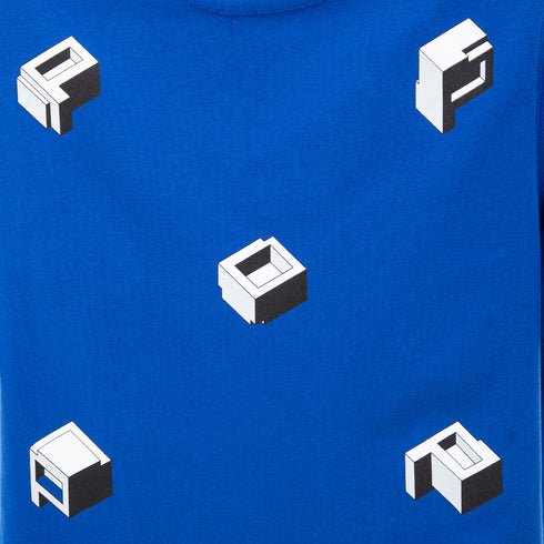 POP Trading Company Delta Logo T-Shirt Sodalite Blue POPAW23_02-011 Degli Uberti