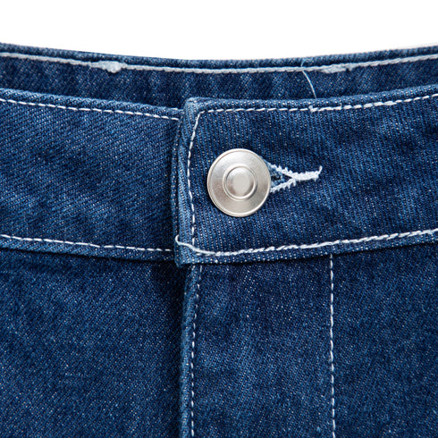 POP Trading Company Denim Cargo Pant Rinsed POPAW23_04-0010 Degli Uberti