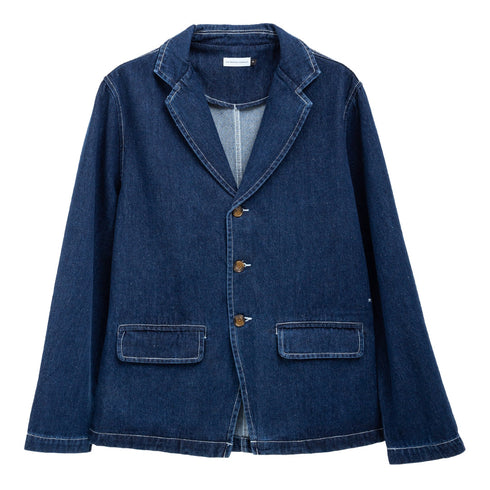 POP Trading Company Hewitt Suit Jacket Rined Denim POPSS24 Degli Uberti