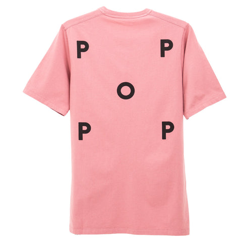 POP Trading Company Logo T-Shirt Mesa Rose POPAW23_02-029 Degli Uberti