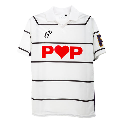 POP Trading Company Striped Sportif Shirt White POPAW24_02_023 Degli Uberti