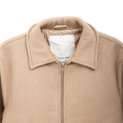 POP Trading Company Varsity Jacket White Pepper POPAW24_05-008 Degli Uberti