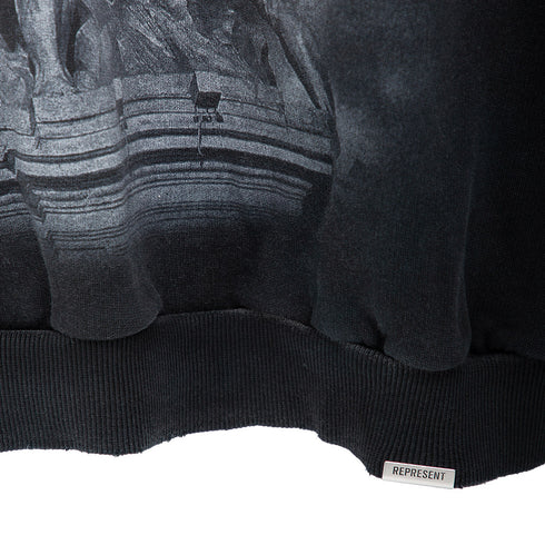 Represent Atlas Hoodie Stained Black MLM41145 Degli Uberti