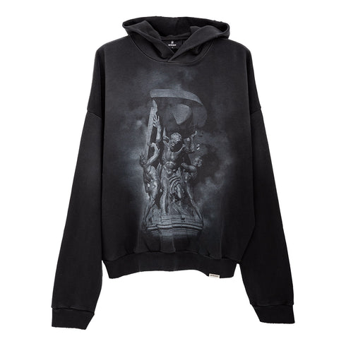 Represent Atlas Hoodie Stained Black MLM41145 Degli Uberti