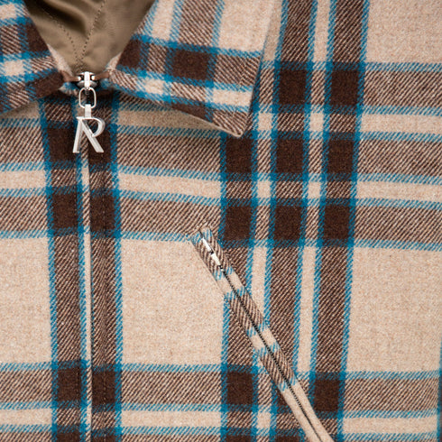 Represent Heavy Zip Shirt Brown Check W23REP_MO2001-73 Degli Uberti