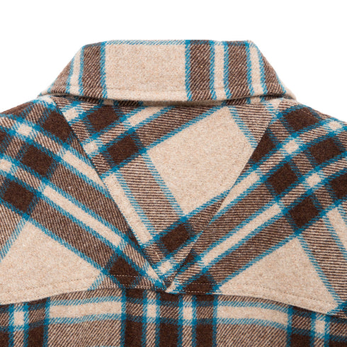 Represent Heavy Zip Shirt Brown Check W23REP_MO2001-73 Degli Uberti