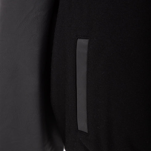 Represent Mascot Wool Varsity Jacket Jet Black MLM1127 Degli Uberti