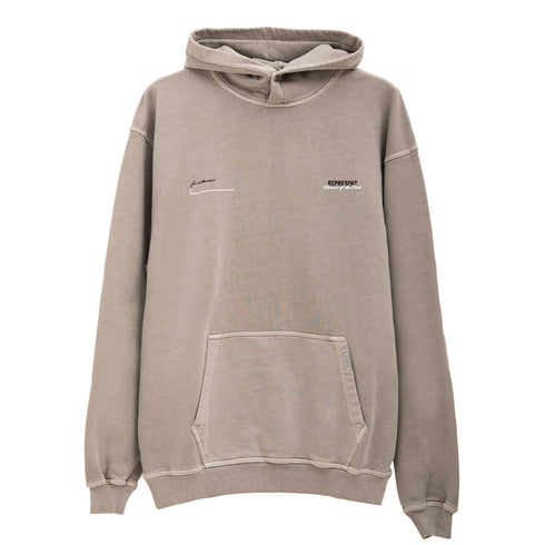 Represent Patron Of The Club Hoodie Mudstone MLM4270 Degli Uberti