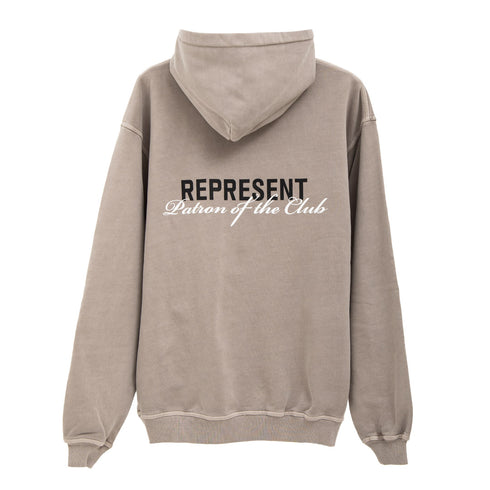 Represent Patron Of The Club Hoodie Mudstone MLM4270 Degli Uberti