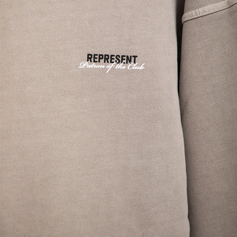 Represent Patron Of The Club Hoodie Mudstone MLM4270 Degli Uberti