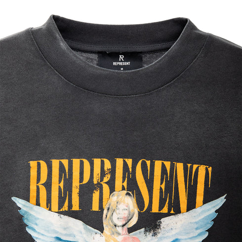 Represent Reborn T-Shirt Aged Black MLM434-444 Degli Uberti
