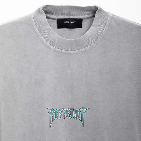 Represent Rock Logo T-Shirt Ultimate Grey W23REP_MT4022-20 Degli Uberti