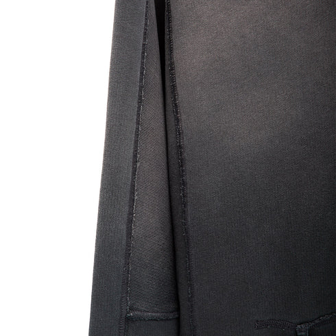 Represent Step Hem Hoodie Stained Black MLM4200 Degli Uberti