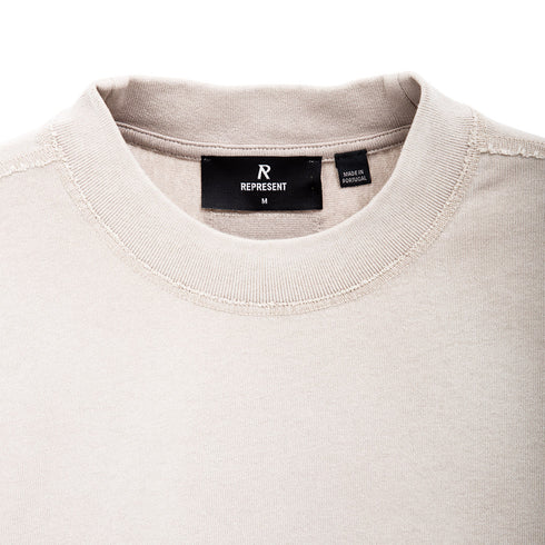 Represent Stepped Hem T-Shirt Oat MLM4206-227 Degli Uberti