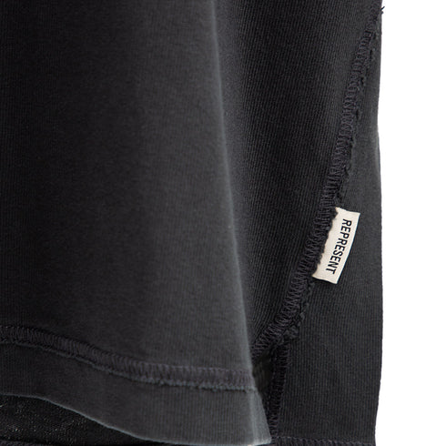 Represent Stepped Hem T-Shirt Stained Black MLM4206-227 Degli Uberti