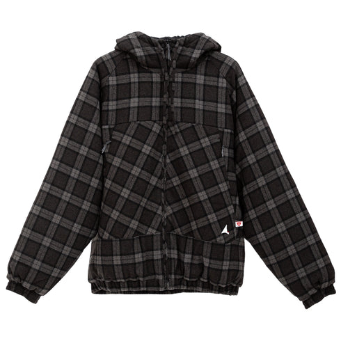 ROA Hiking Logger Wool Primaloft Checked Jacket Anthracite RBMW0515FA342 2000290768053 Front Degliuberti