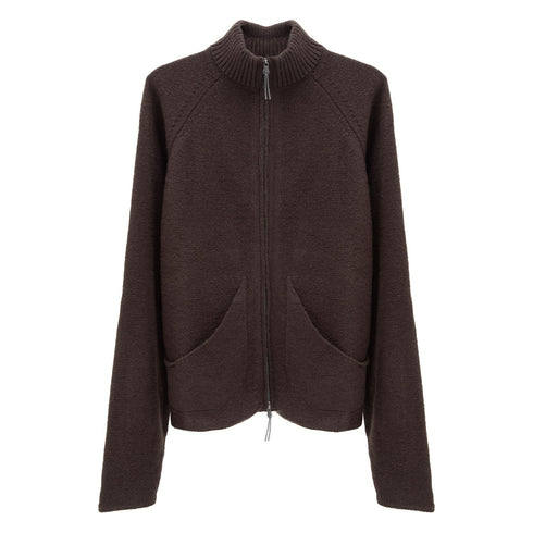 ROA Hiking Mohair Cardigan Brown RBMW0287YA22 Degli Uberti