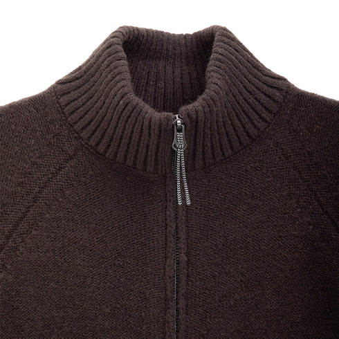 ROA Hiking Mohair Cardigan Brown RBMW0287YA22 Degli Uberti