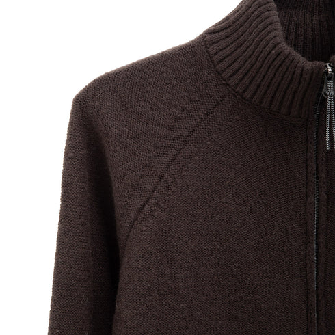 ROA Hiking Mohair Cardigan Brown RBMW0287YA22 Degli Uberti
