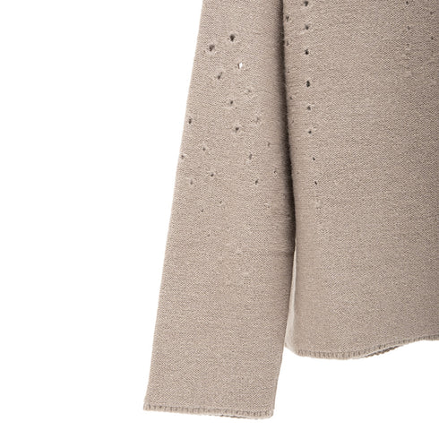 ROA Hiking Mohair Polo Taupe RBMW0289YA25 Degli Uberti