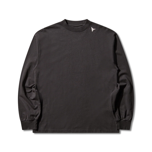 ROA Hiking Logo Long Sleeve Washed Black YBUW010FA04 degliuberti 1