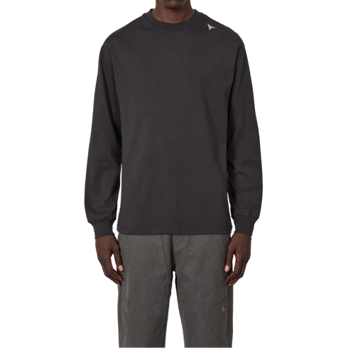 ROA Hiking Logo Long Sleeve Washed Black YBUW010FA04 degliuberti 4