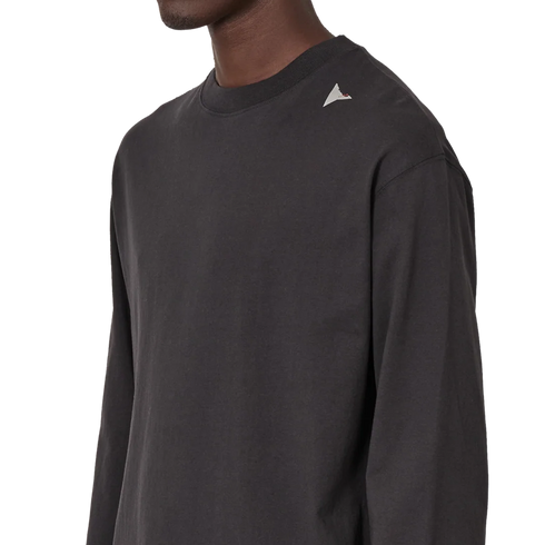 ROA Hiking Logo Long Sleeve Washed Black YBUW010FA04 degliuberti 7