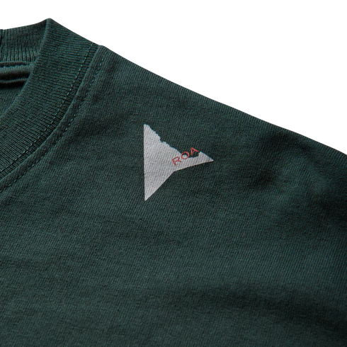 ROA Hiking Logo T-Shirt Dark Green YBUW011JY01 degliuberti 4
