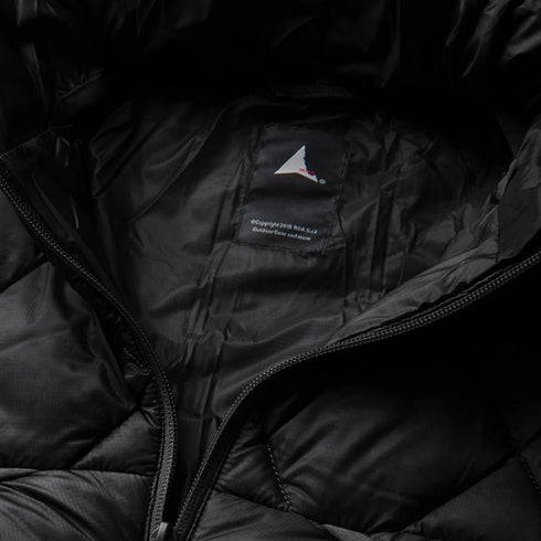ROA Hiking Nuna 800 Fill Power Hooded Down Jacket Black YBUW0212FA158 degliuberti 3
