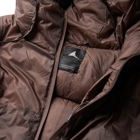 ROA Hiking Smooth 800 Fill Power Down Jacket Light Brown YBUW059FA33 degliuberti 3