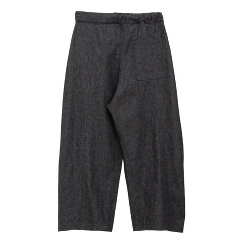 Sage-nation-box-pleat-trousers-denim-raw-black-s074-back-degli-uberti