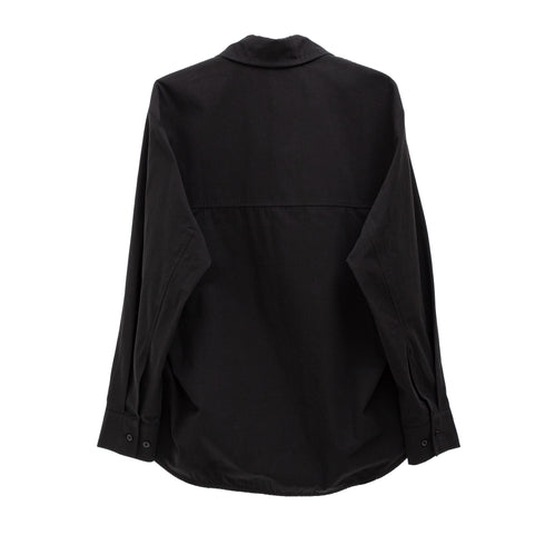 Séfr Trino Shirt Black Fine Poplin MFW25TRINOWHI 7340188597453 Back Degliuberti