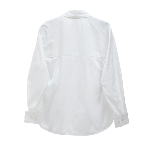 Séfr Trino Shirt White Fine Poplin MFW25TRINOWHI 7340188597507 Back Degliuberti