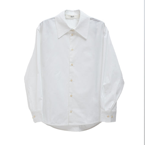Séfr Trino Shirt White Fine Poplin MFW25TRINOWHI 7340188597507 Front Degliuberti