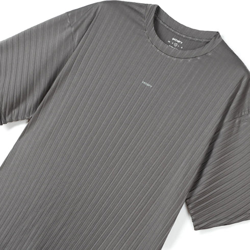 Satisfy AuraLite Pleated T-Shirt Granite Gray 11043-87001 degliuberti 5