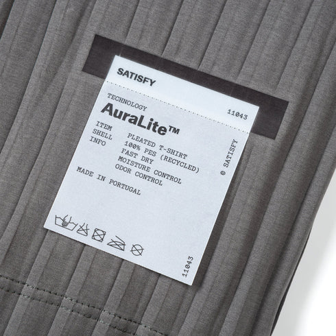 Satisfy AuraLite Pleated T-Shirt Granite Gray 11043-87001 degliuberti 6
