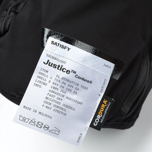 Satisfy Justice Cordura Hydration Vest Black 34018-00001 degliuberti 6