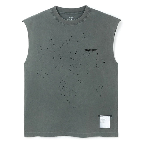 Satisfy MothTech Muscle Tee Faded Black 11005-01A02 degliuberti 1