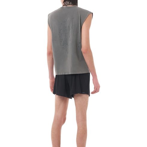 Satisfy MothTech Muscle Tee Faded Black 11005-01A02 degliuberti 4