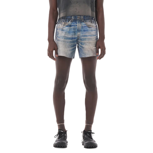 Satisfy PeaceShell 5 Unlined Shorts Digital Denim 12008-60G00 degliuberti 3