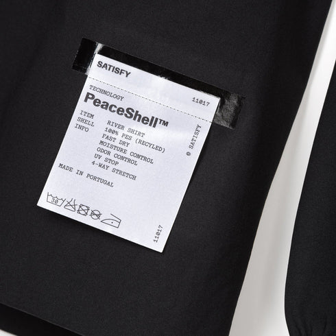 Satisfy PeaceShell River Shirt Black 11143-00000 degliuberti 6