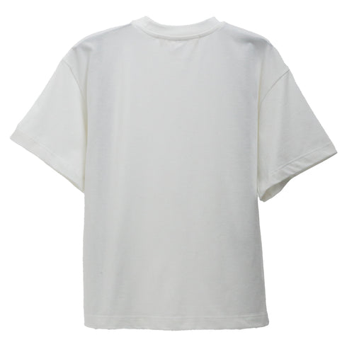 Sefr Atelier Tee Weavy White Cotton MFW24ATELIERHEA-1 Back Degli Uberti