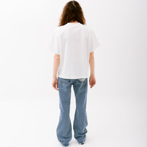 Sefr Atelier Tee Weavy White Cotton MFW24ATELIERHEA-1 Fit Back Degli Uberti