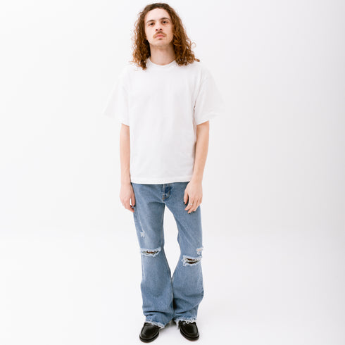 Sefr Atelier Tee Weavy White Cotton MFW24ATELIERHEA-1 Fit Front Degli Uberti