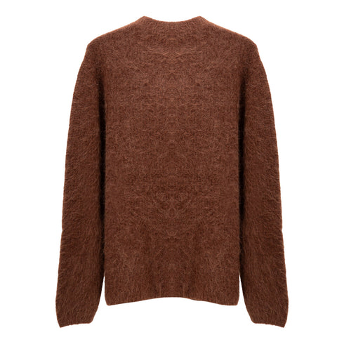 Séfr Haru Sweater Chocolate Brown Alpaca MFW24HARU Degli Uberti