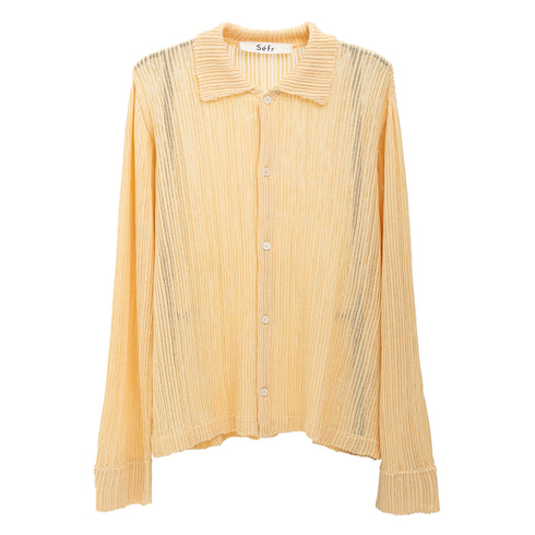 Sefr Jacques Shirt Nelumbo Mesh MSS25JACQUESN EL-1 Front Degli Uberti