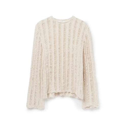 Séfr Aestas Longsleeve Tee Broken White Cotton degliuberti 1