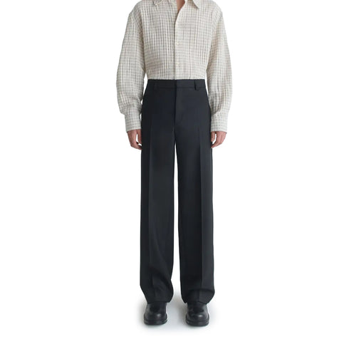 Séfr Jeon Trouser Fine Black Wool MSS26JEONFINB-1 degliuberti 2