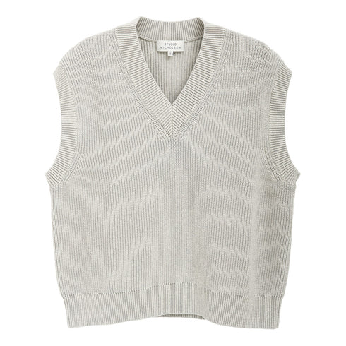 Studio Nicholson Culkin Vest Grey Marl SNM 1305 Degli Uberti