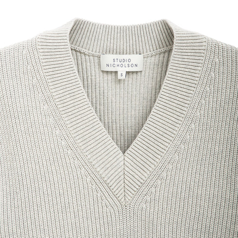 Studio Nicholson Culkin Vest Grey Marl SNM 1305 Degli Uberti